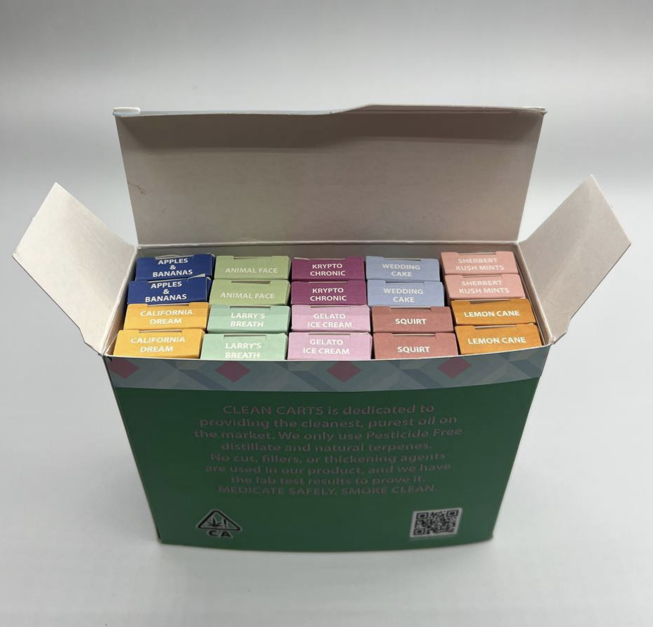 Clean carts® usa | clean carts vape 2gram (20 counts) mixed variety